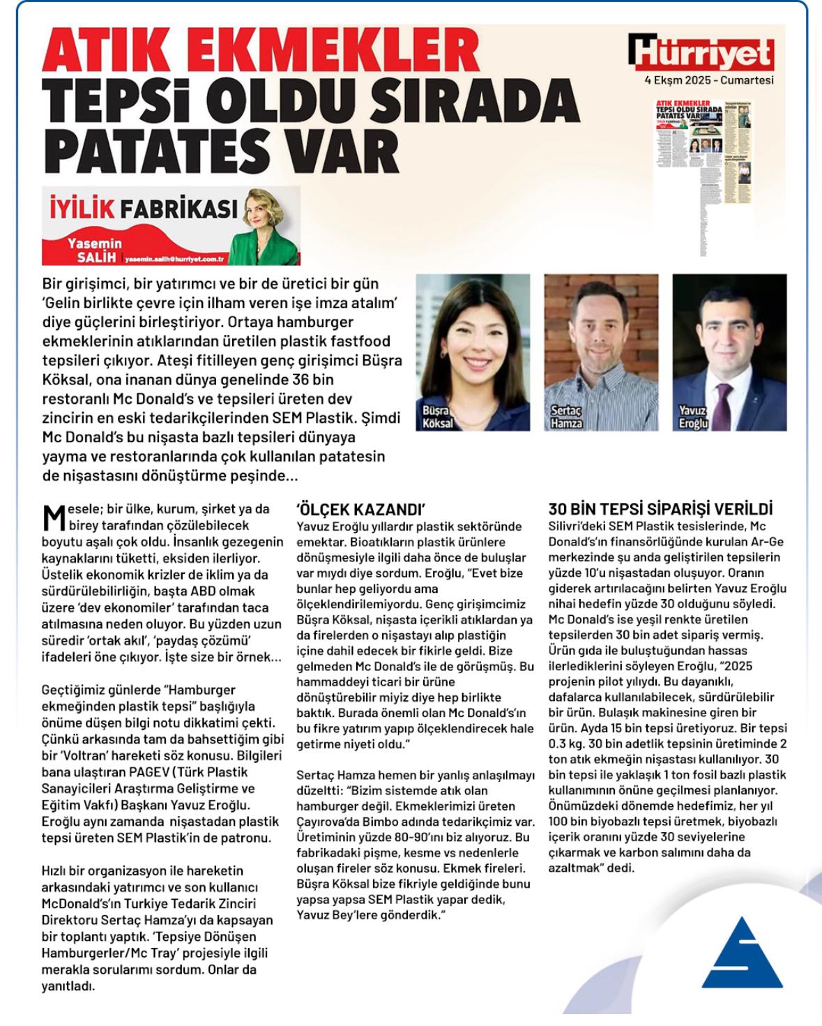 Atık ekmekler tepsi oldu sırada patates var