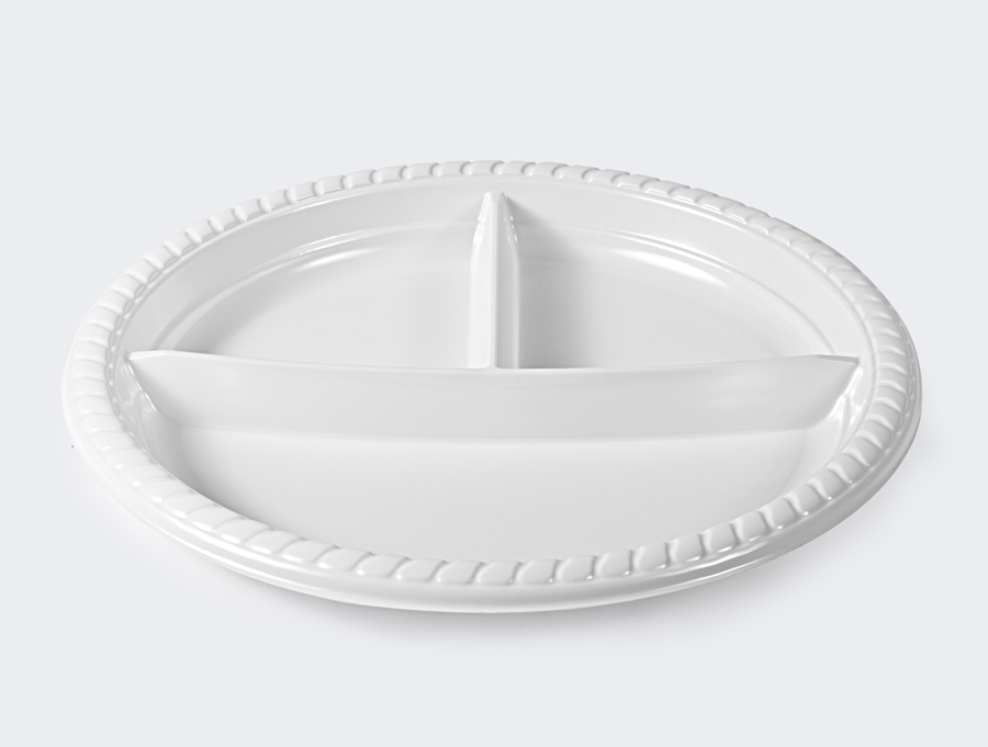 220 mm Üç Bölmeli Parti Tabak